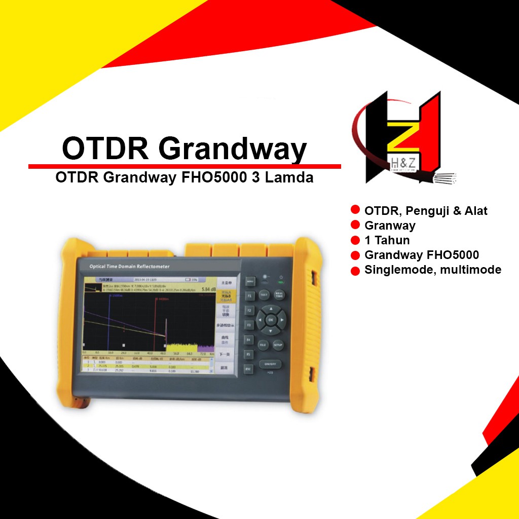 OTDR Grandway FHO5000 3 Lamda / Optical Time Domain Reflectometer FIber Optik