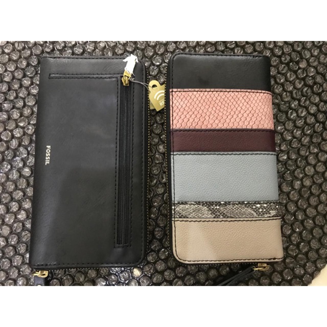 SALE 710,000 DOMPET FOSSIL ORIGINAL PATCHWORK ZIP