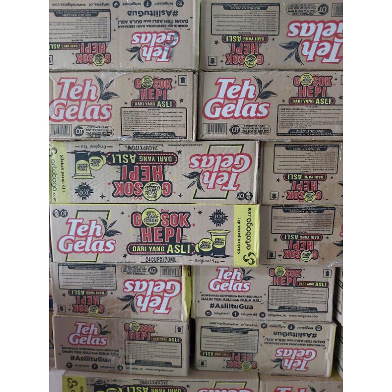 Jual Teh Gelas Kemasan Cup 170ml1dus Isi 24pcs Indonesiashopee Indonesia 8264