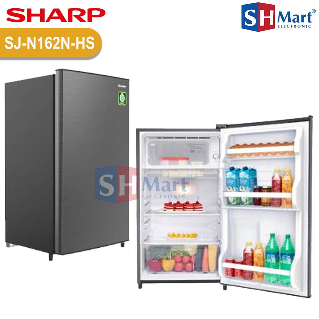 KULKAS SHARP 1 PINTU SJ-N162N-HS / SJ-N182N-HS / SJ-N192N-HS LOW WATT KIREI SERIES GARANSI RESMI (MEDAN)