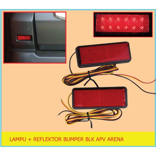 Lampu + Reflektor Bumper Belakang SUZUKI APV ARENA