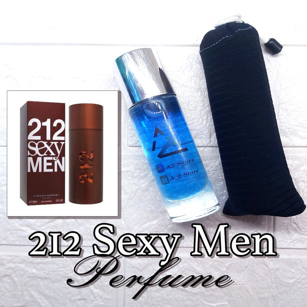 Parfume Awet/Tahan Lama/Cool Pria/Cowok 212 SEXY MEN Refill High Quality