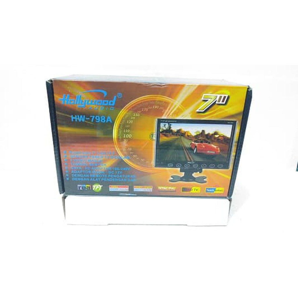 TV MOBIL 7" INCH ON DASH MONITOR HW 798A...Real TFT