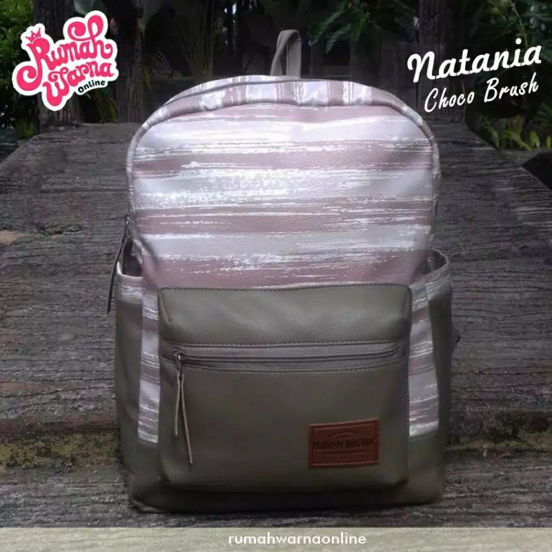 Tas Ransel Natania Choco Brush Rumah Warna