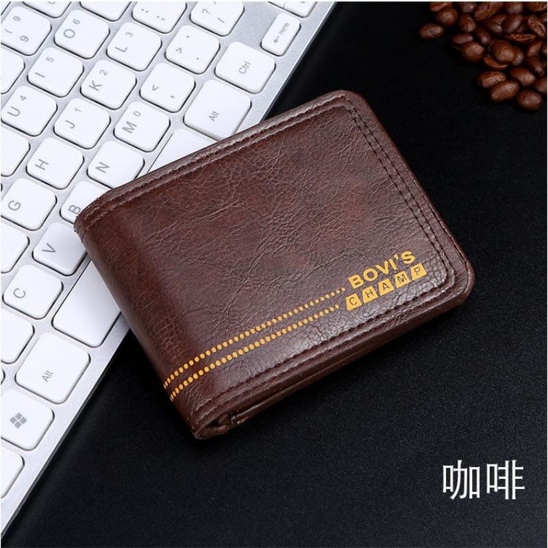 Medan Termurah KD21 Dompet lipat kulit Pu leather dompet pria import Bovi's