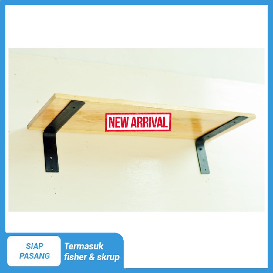 Rak dinding ambalan siku besi minimalis /rak minimalis / rak dapur/rak dinding kamar