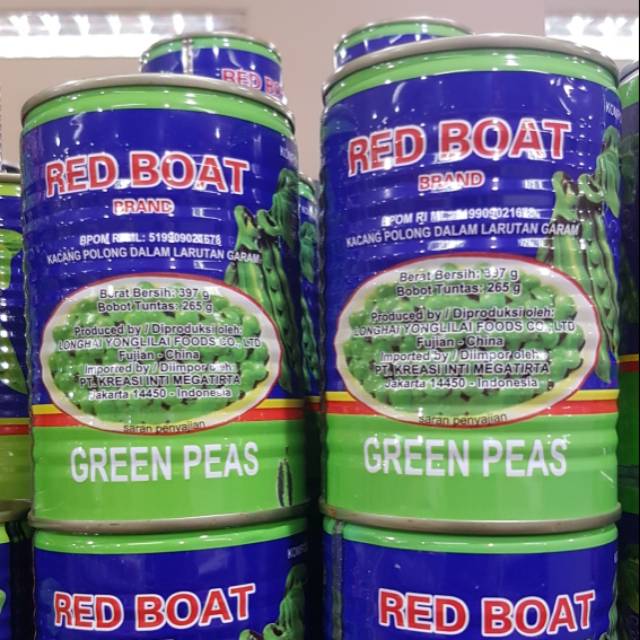 

Red Boat Kacang Polong dalam larutan garam dalam Kaleng