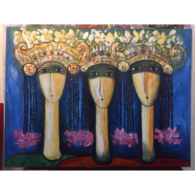 

Lukisan Kanvas material Acrylic