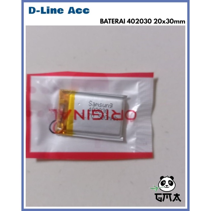 Hedset bloetooth Battery Batre Baterai Headset Bluetooth 402030 Ukuran 20x30mm 300mAh Headset Headse