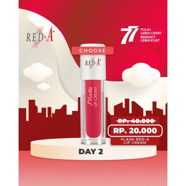 Red A Lip Cream Matte Viva Cosmetics