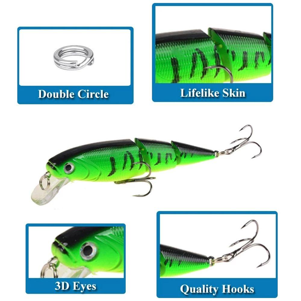 TOP Multi-layer Lure Underwater Wobblers Perlengkapan Ikan Luya Aksesoris Mengapung Swimbait