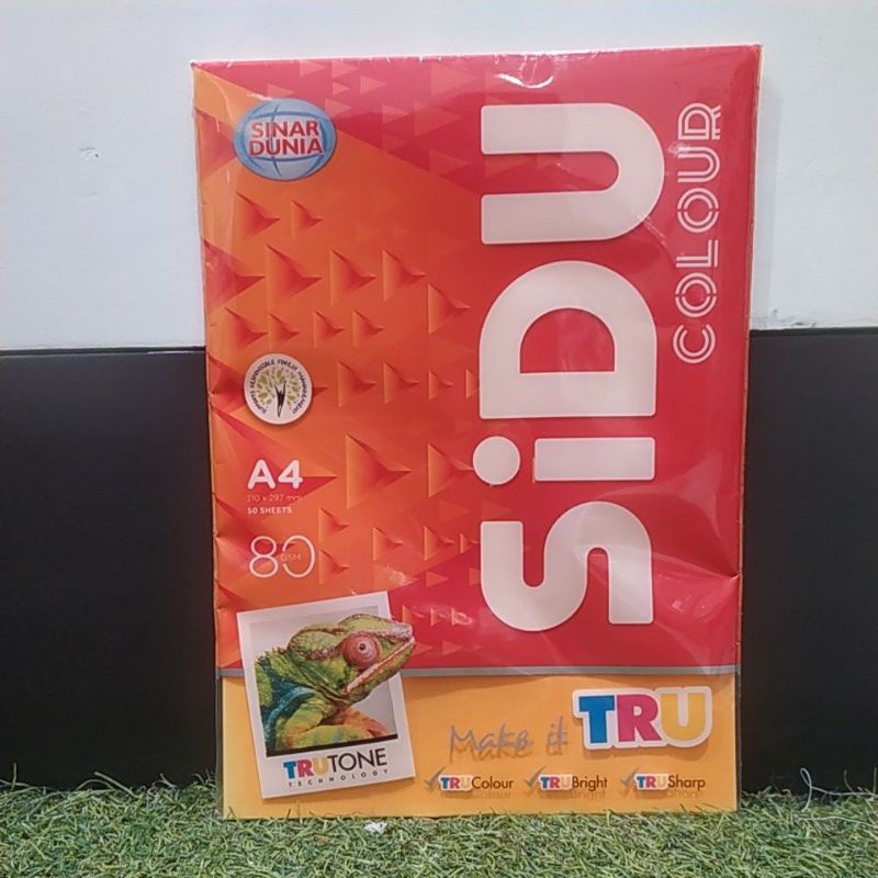 Gramedia qmall Banjarbaru Sdu colour A4 80 Gr it 371 cyber hp orange 50 sheet