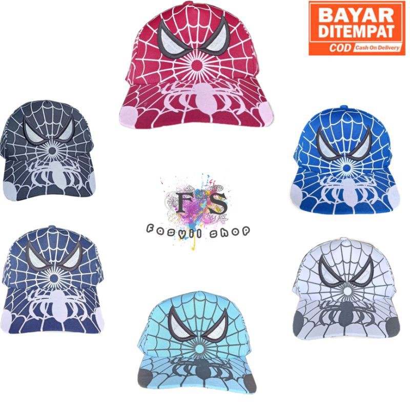 topi anak laki laki import/topi anak  spiderman/topi anak karakter