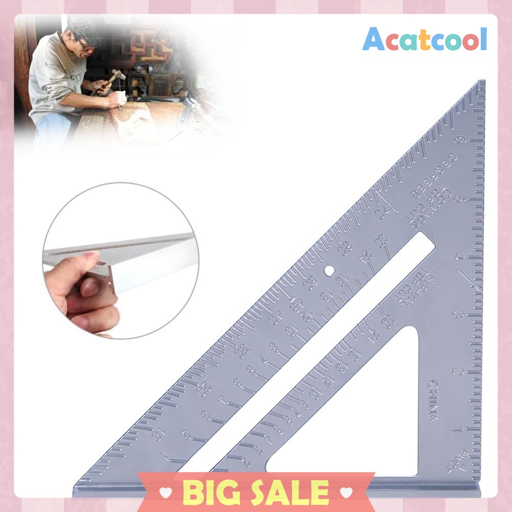 7inch Aluminum Speed Square Triangle Angle Protractor Measuring Tool