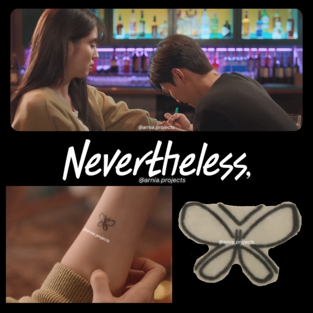 Nevertheless Yoo NaBi Han SoHee Temporary Tattoo FREE Photo Card