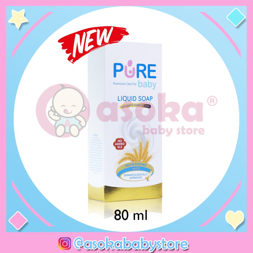 Pure BB Baby Premium Care Liquid Soap 80ml Sabun Premium Bayi ASOKA