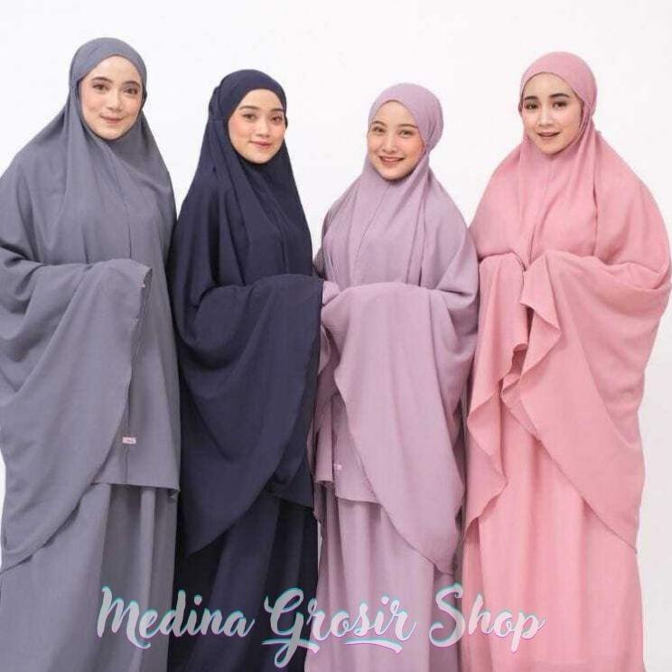 Siap Kirim.. Mukena Meiza Dewasa Traveling Polos Jumbo / Mukena Treveling Terbaru 2022