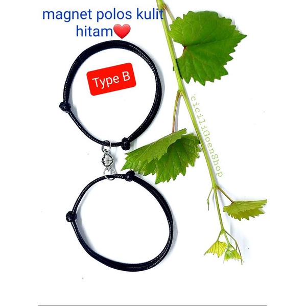 GELANG MAGNET SET VARIASI COUPLE Inisial murah viral ajustable rope custom initial free 1 huruf