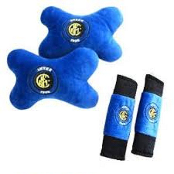 Car Set Bantal Mobil 2in1 Inter Milan / Aksesoris Mobil Inter Milan