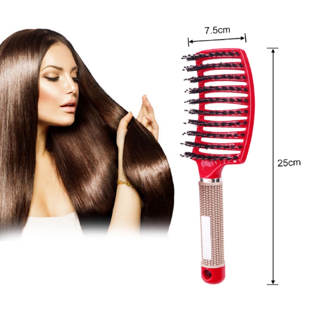 Magic Bristle Hairbrush Scalp Massage Comb Barber Salon Styling Tools