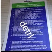 

perlengkapan Spbu pertamina sticker cutting tata cara bongkar 150cmx90cm