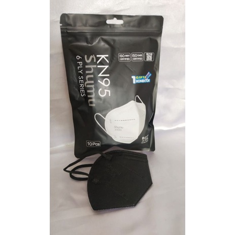 Masker Shumu kn95 6ply KEMENKES 1 PACK=10PCS FREE KONEKTOR