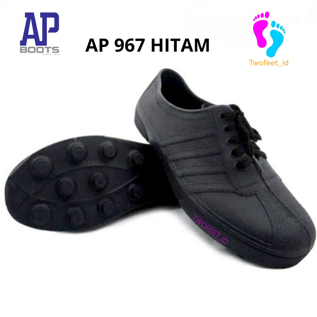 Grade Ori Sepatu Karet Ap Boots Multi Fungsi- Ap Pul Bola 963 Putih Dan 967 Hitam Ap Boot Sepatu