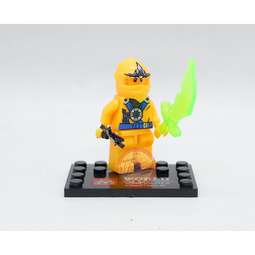 Mainan anak lego / brick Roboman Super Ninja Kuning Murah
