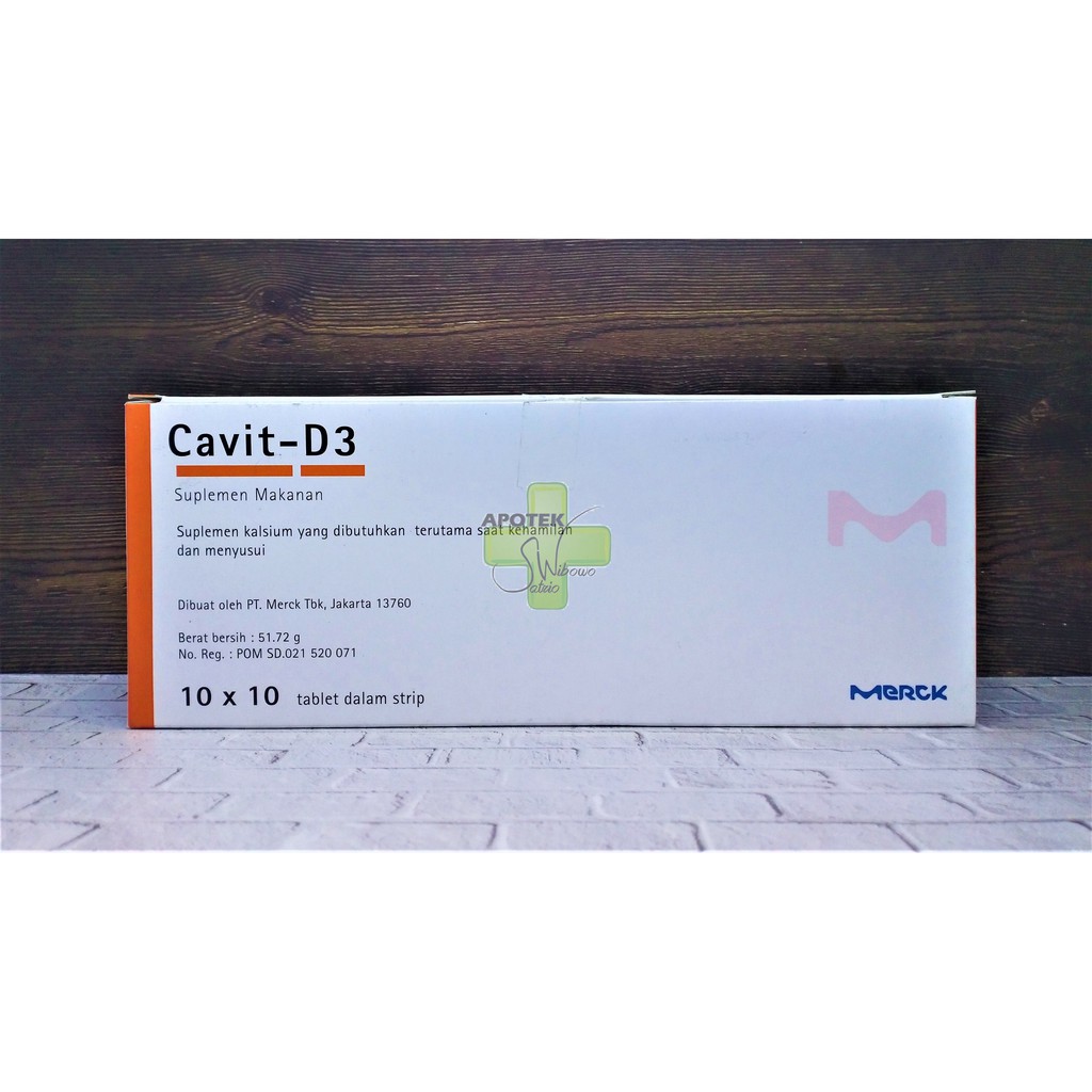 Suplemen Calcium dan Vitamin CAVIT D3 Strip 10's