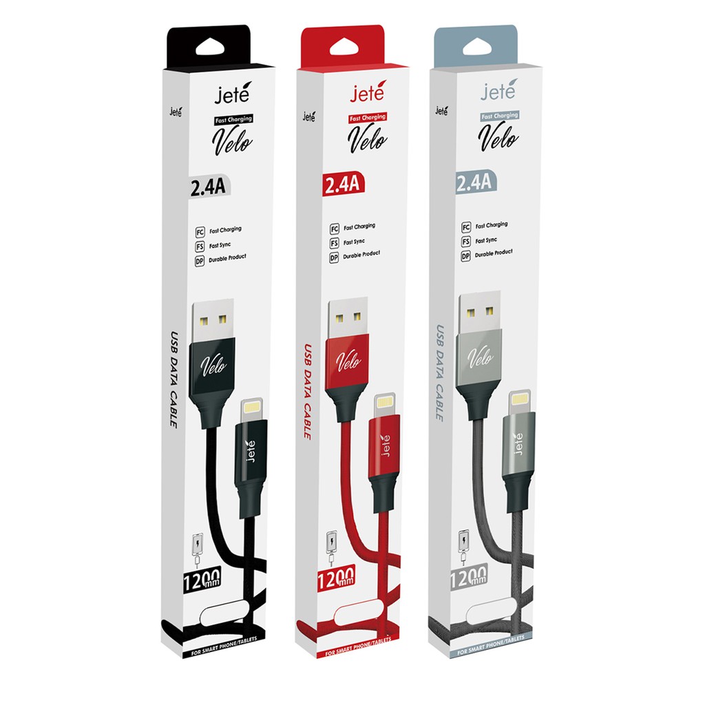 Kabel Data USB Jete Velo Type-C 2.4A