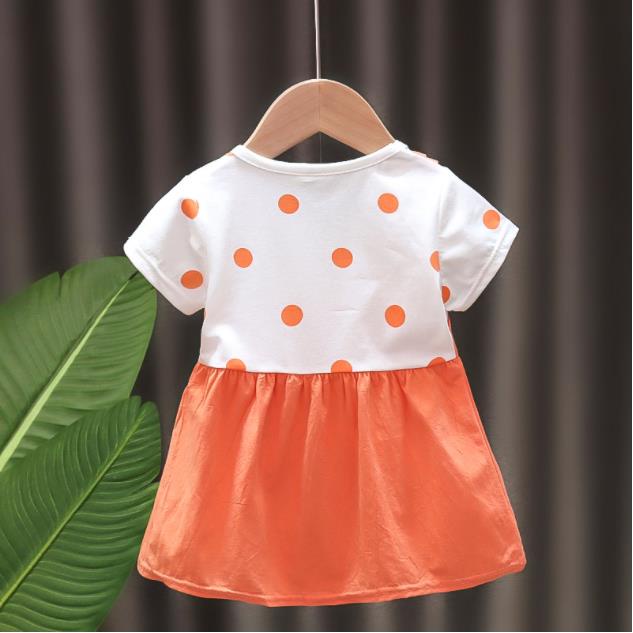 Cherry COD Dress Anak Perempuan Polkadot Import / Dress Casual Anak Cewek Model Jumpsuit - D38