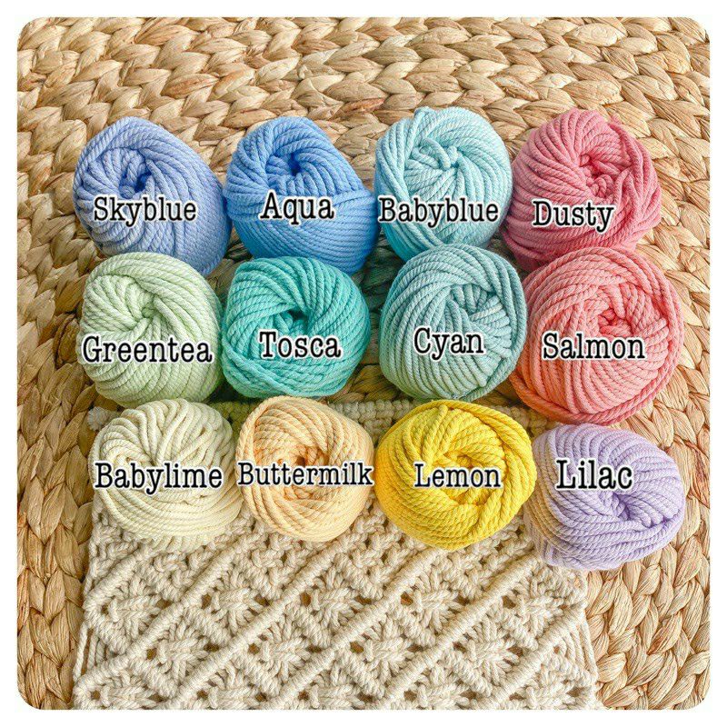 

Tali katun warna macrame 4mm 100 gr PART 1