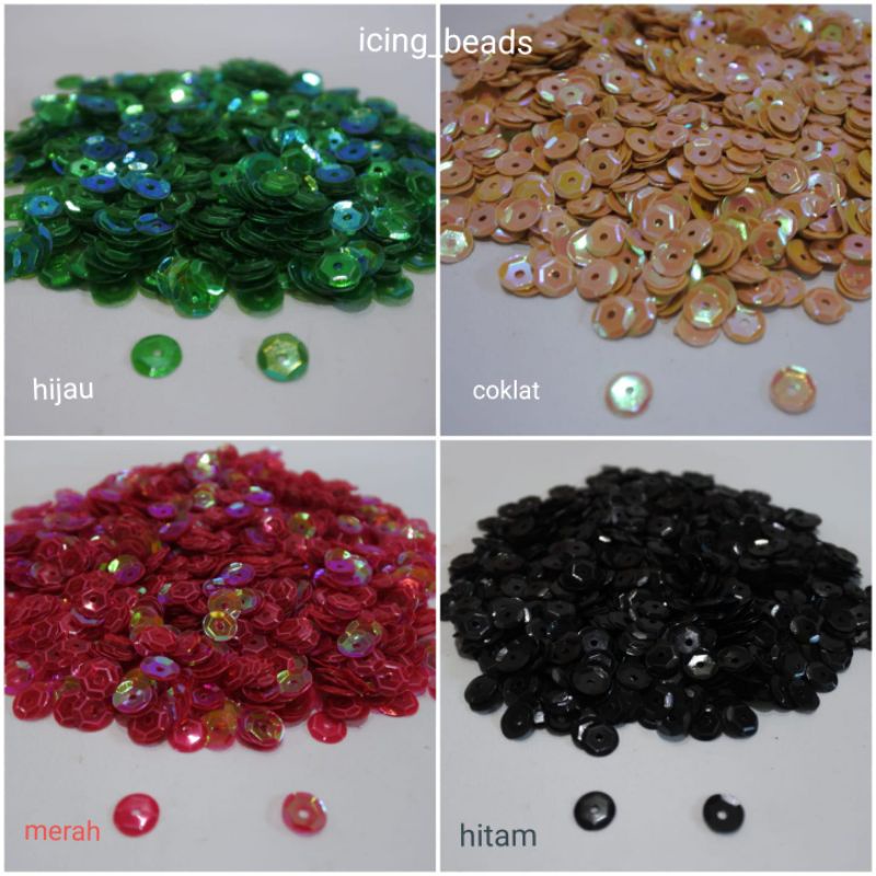 10gr Sequin Payet/ramboci Piringan 6mm