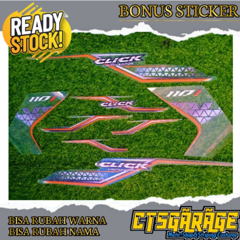 STRIPING VARIO TECHNO 110 CLICK TRANSPARAN VARIO KARBU