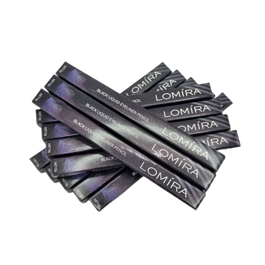 LOMIRA BLACK LIQUID EYELINER PENCIL - BPOM - LIQUID EYELINER PENSIL LOMIRA - PENSIL EYELINER MURAH