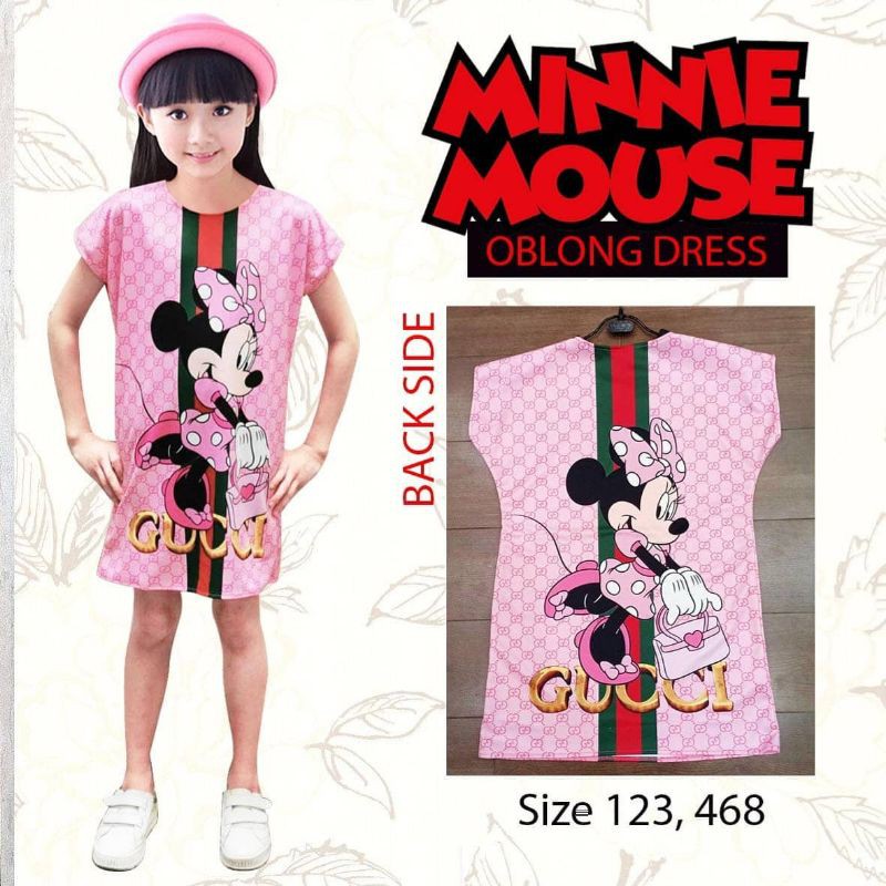 DRESS MICKEY/DRESS MICKEY ANAK/ GUCCI MICKEY MINI DRESS 2-8TH