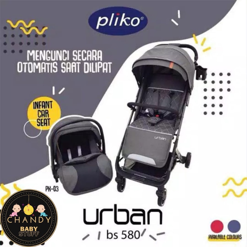 STROLLER CARRIER BABY PLIKO URBAN TRAVEL SYSTEM BS 580