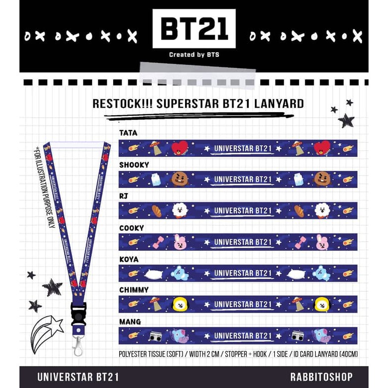 

BT21 LANYARD / TALI ID CARD