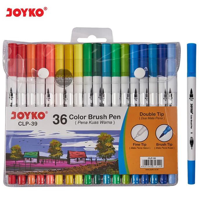 

(BISA COD) Joyko Color Brush Pen Pena Kuas Dual Tip Spidol Set 36 Warna CLP-39 TERUJI Kode 423