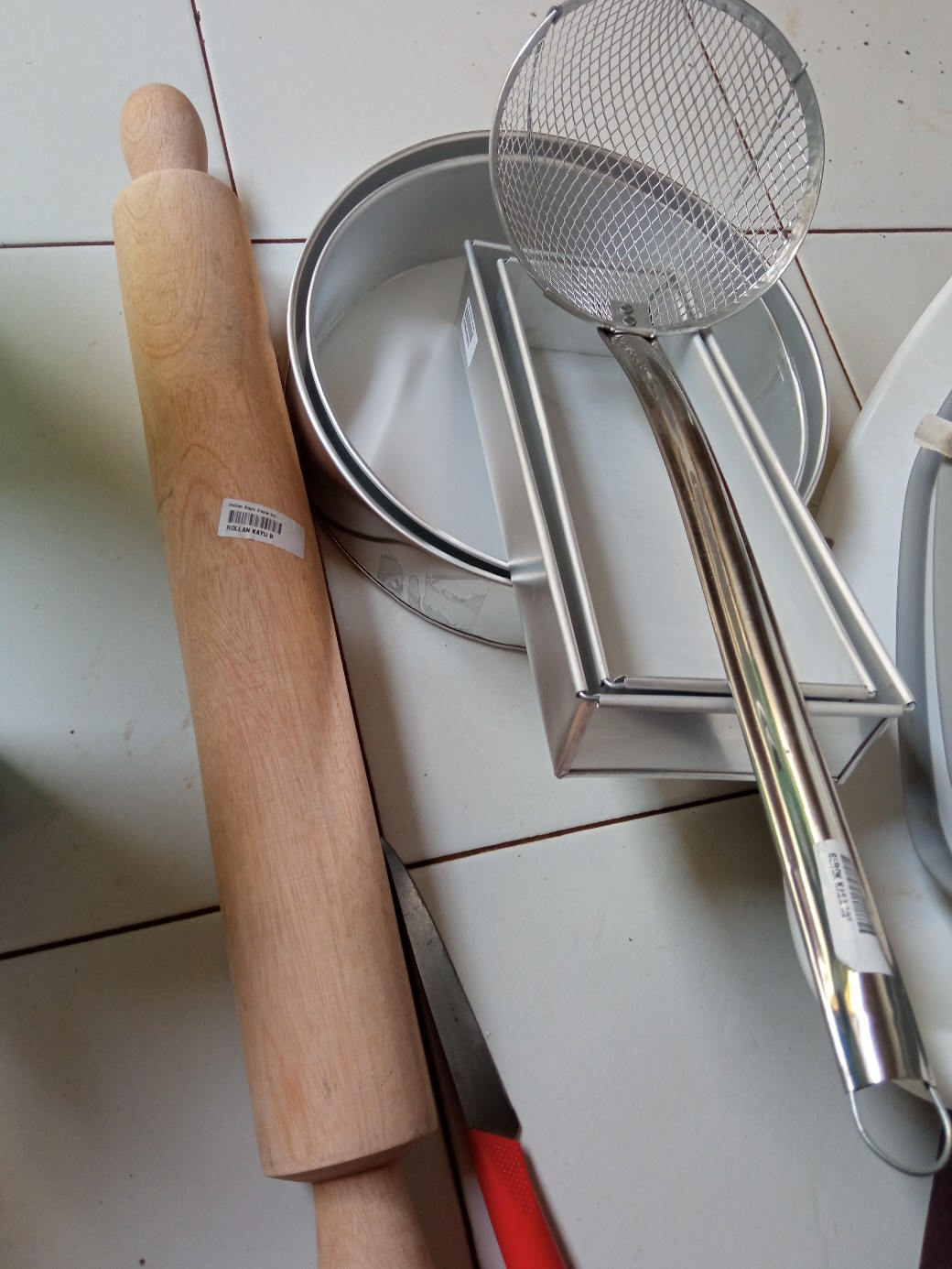 Loyang Kue Cake Bolu Bulat Besar 1 Set Isi 2pcs Tinggi 6 Cm