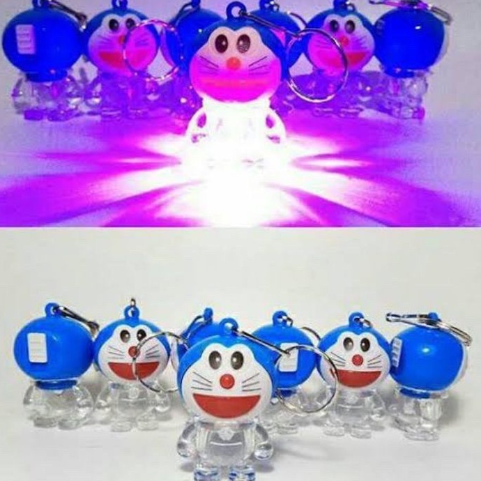 GANTUNGAN KUNCI DORAEMON LED / GANTUNGAN LED DORAEMON / KEY CHAIN