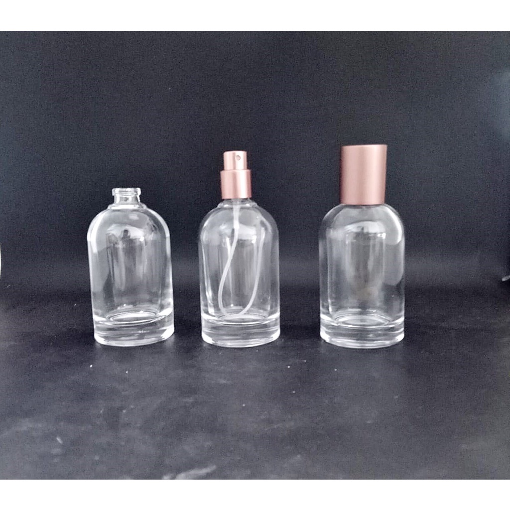 Terbaru !! Botol Parfum Lelabo 50 ml frost rose gold cap per pcs