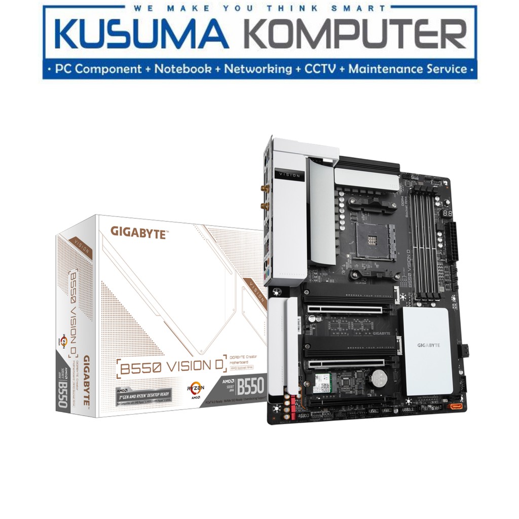 Gigabyte Motherboard B550 VISION D White