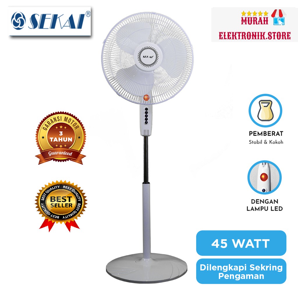 SEKAI Kipas Angin Berdiri / Stand Fan 16 Inch - SFN 1621