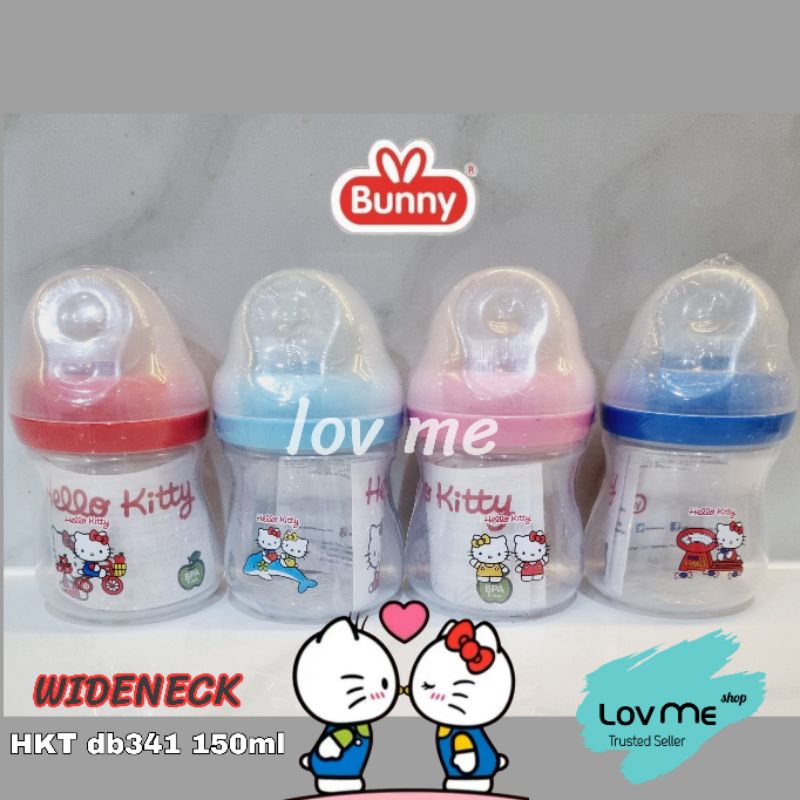 lov me ❤️ Lusty Bunny Botol Susu Bayi Wideneck Hello Kitty BPA Free HKT DB341 DB381