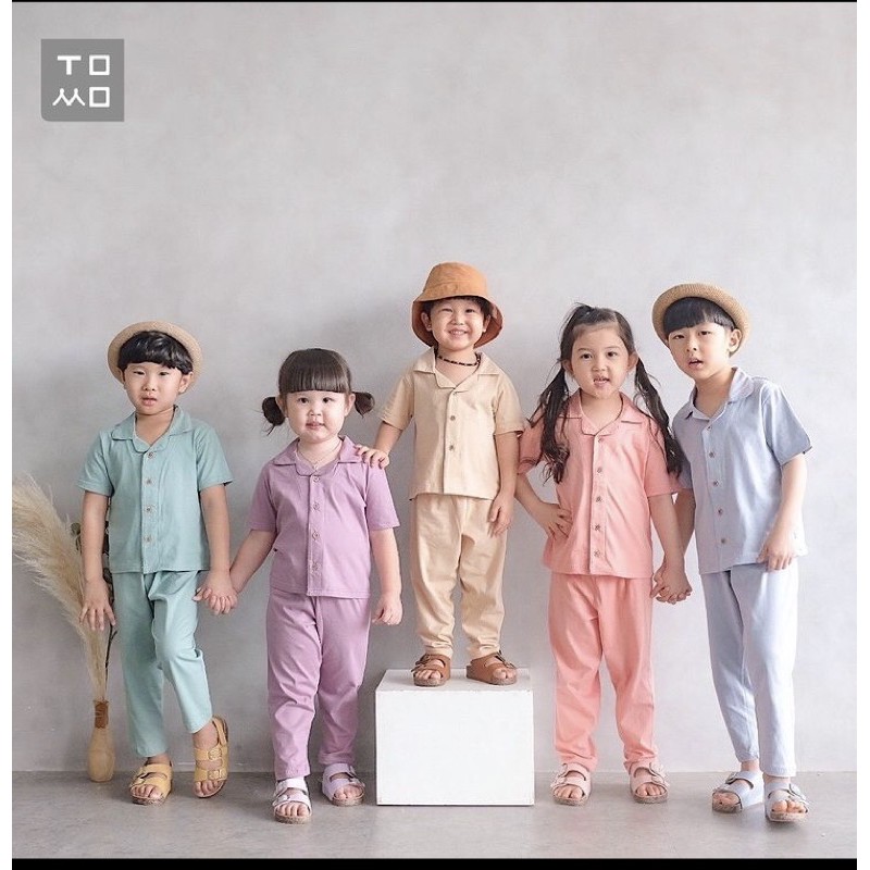 SALE TERMURAH Yume Pajamas by Tomo Wear / setelan baju anak laki laki dan anak perempuan / setelan p