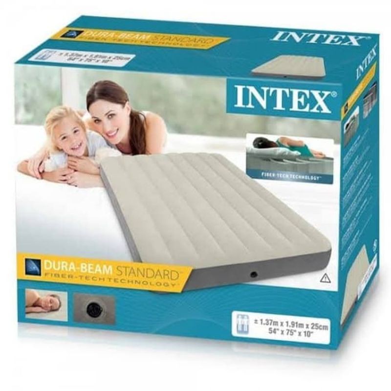 INTEX Kasur Angin Portable Matras Tidur Pompa Durabeam Inflatable 137