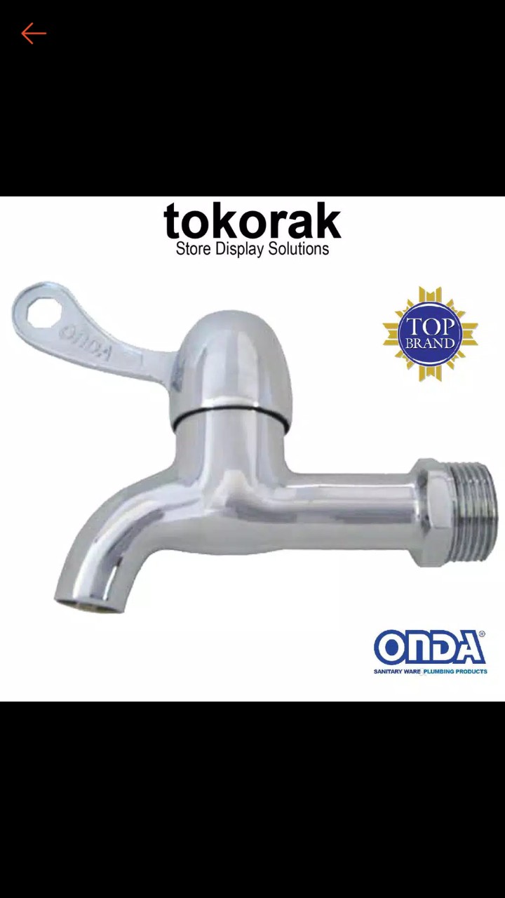 Kran Air Onda Cls 04 1/2 Keran Tembok Taman Cuci Tangan Putar