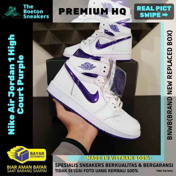 purple and white jordans women