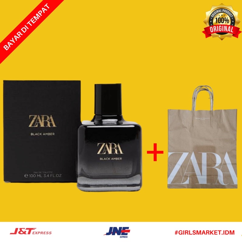 [ORIGINAL] PARFUM ZARA BLACK AMBER ORIGINAL 100ML